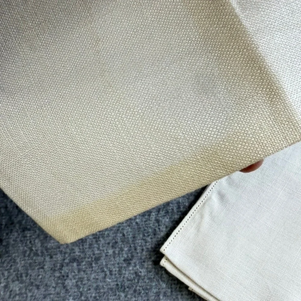 Vintage H J Stotter Inc‎ All Pure Irish Linen Napkins Set of 4 Cream Hemstitch